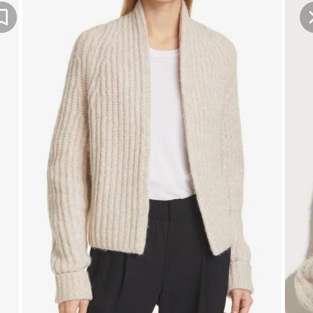 VINCE Alpaca Cropped Cardigan XXS